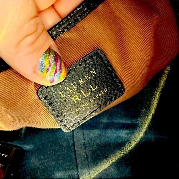 Lauren by Ralph Lauren Leather Shoulder Bag - Picture 7 of 8